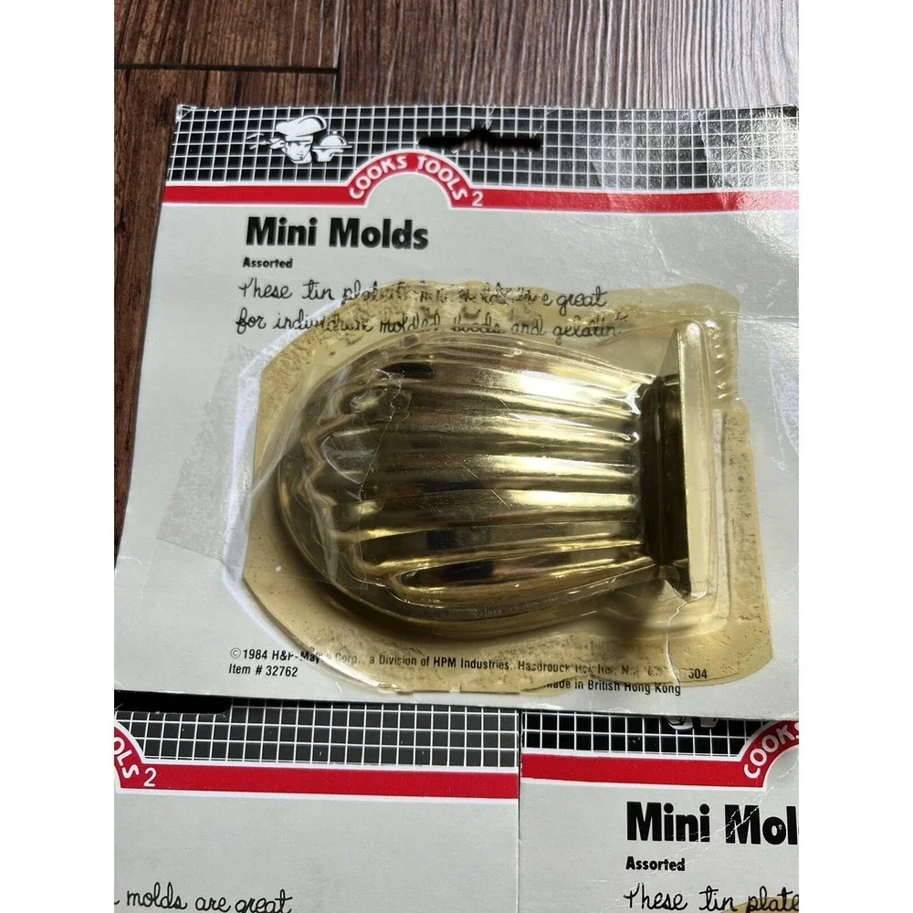 Cook Tools Plated Mini Molds 1984 Vintage Three Sets of 6 (18) Old-New
